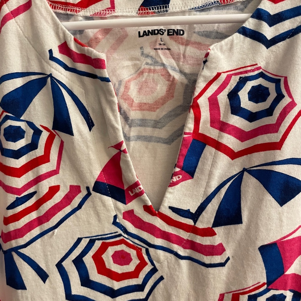 🍷3for$20! Fun Beach Dress/Coverup from Talbots - Picture 2 of 2